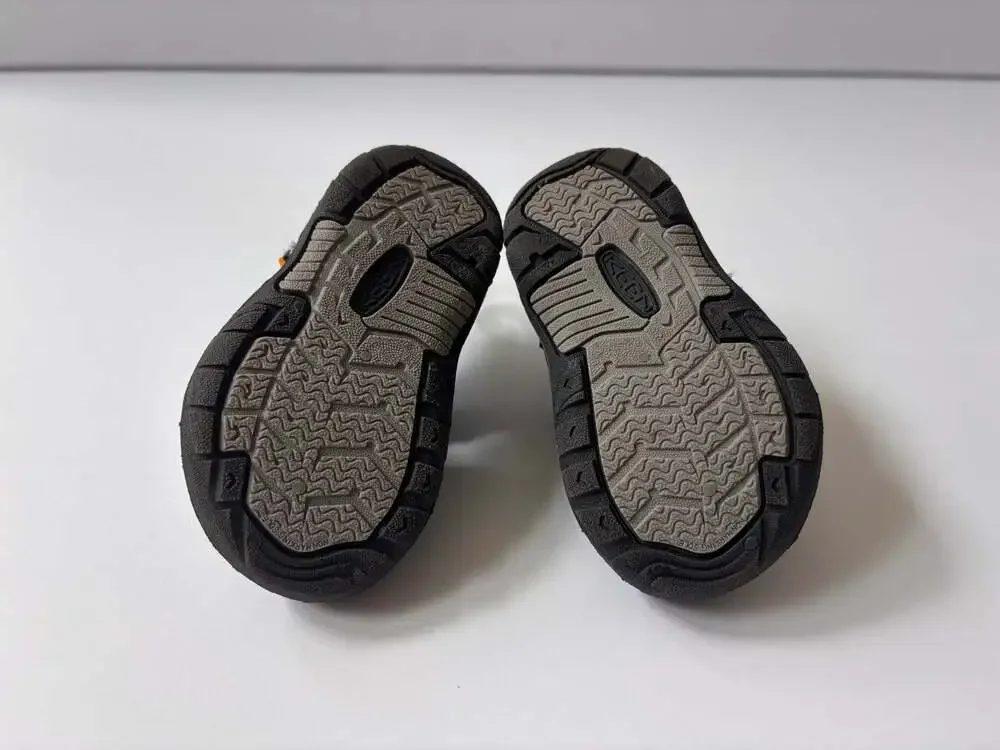 Keen Kids Navy Blue and Black Water Shoes with Yellow Accents